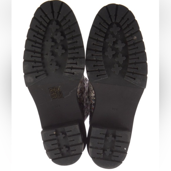 Tory Burch boots tweed booties black boots fall chunky boot lace up combat boot - Picture 3 of 15